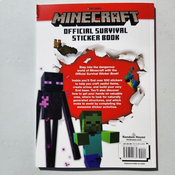 NEW Minecraft Official Survival Activity Adventure Sticker Book 500 stickers - Picture 4 of 14